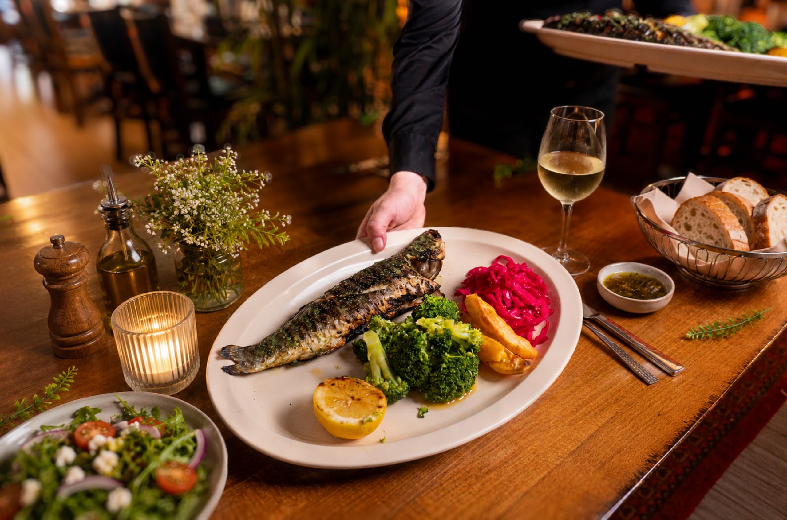 Fresh seafood dish at Sofra