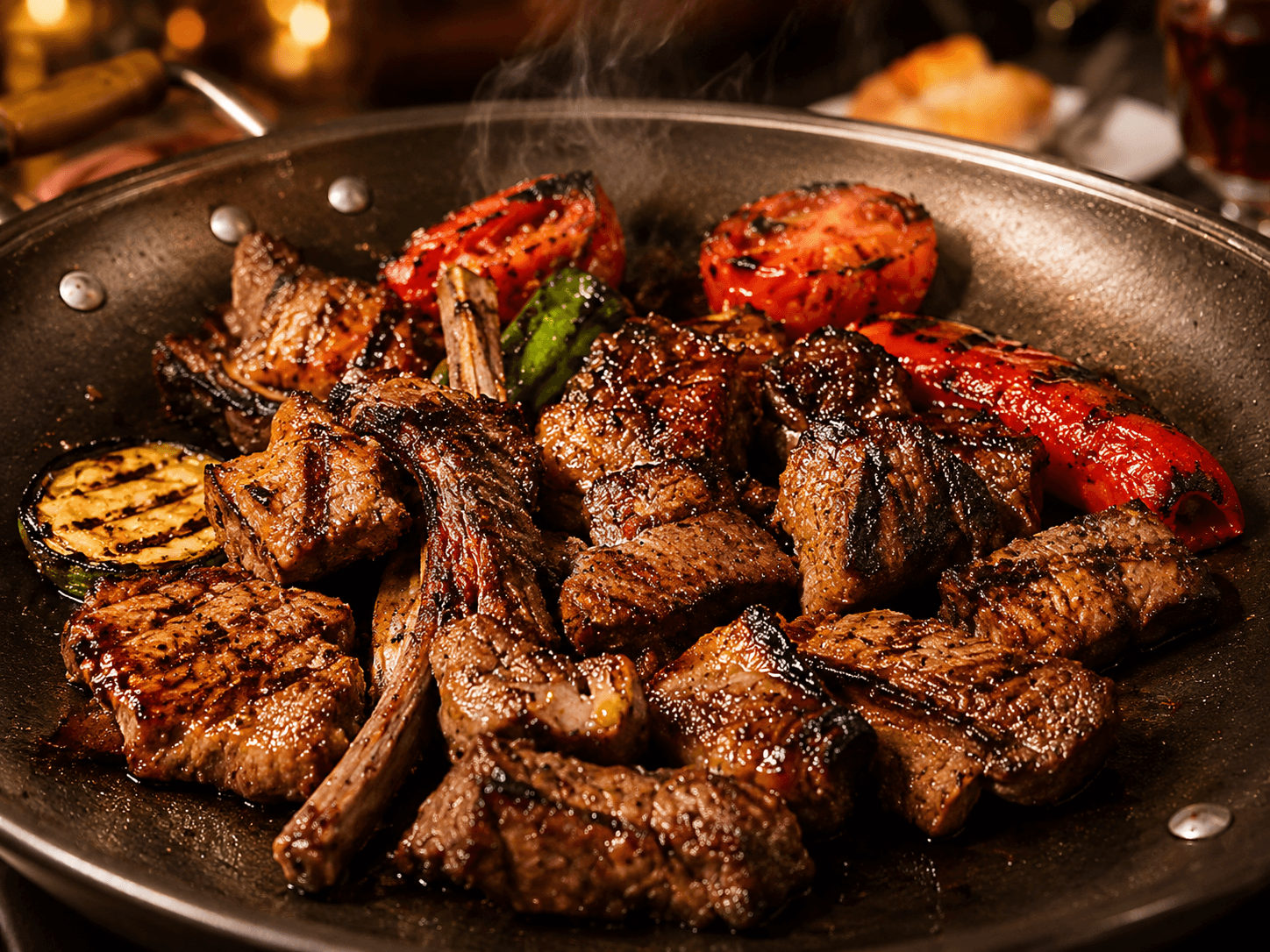 Charcoal grilled meats at Sofra