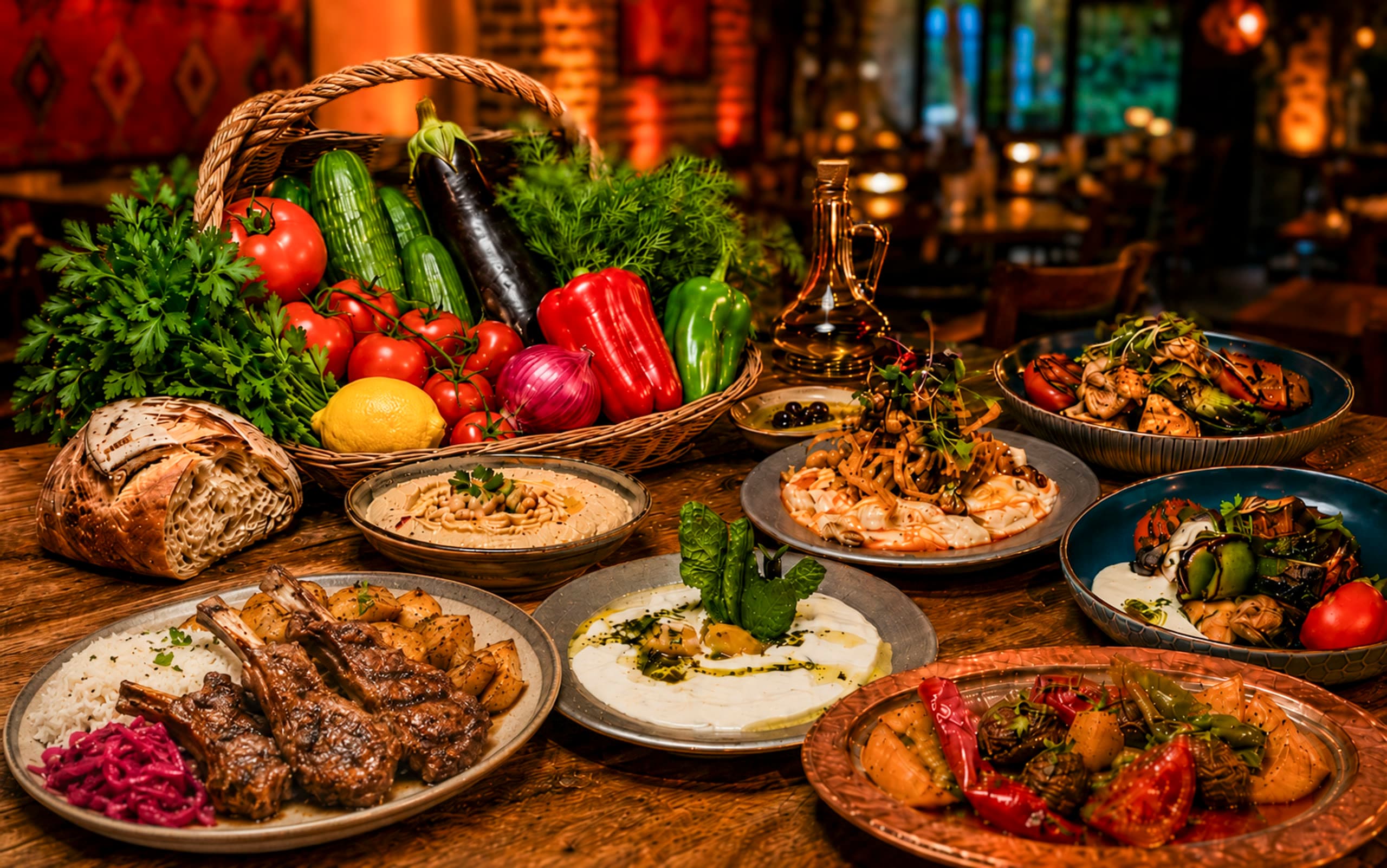 Locally sourced farm to table ingredients at Sofra