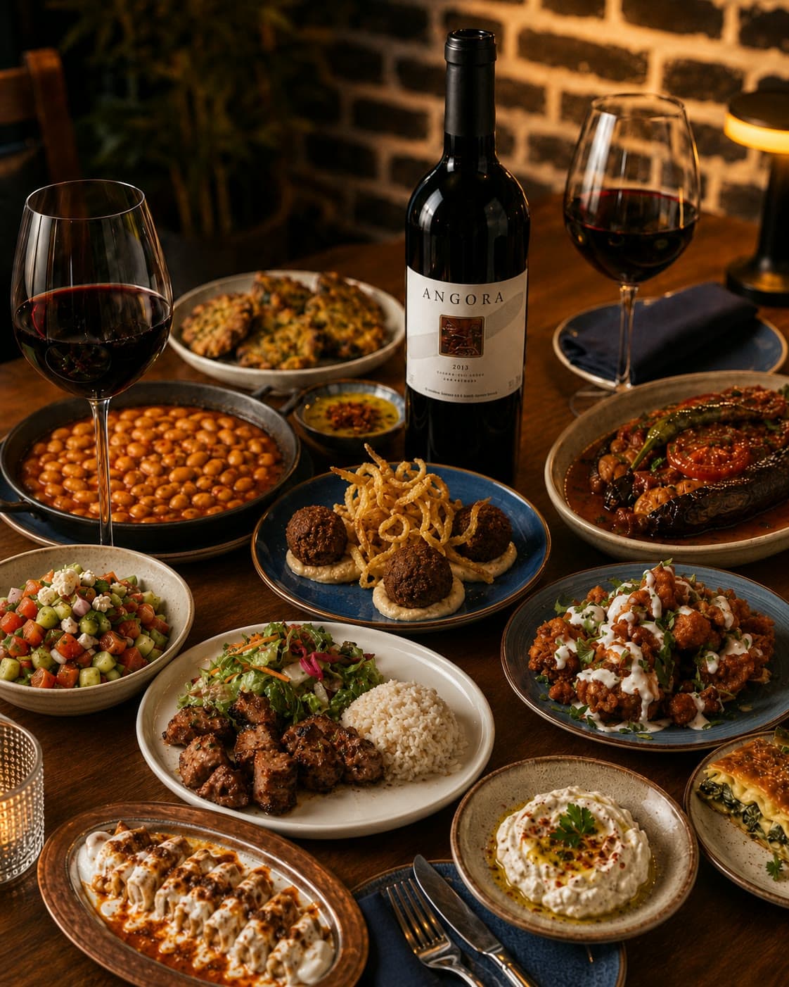 A spread of Sofra dishes