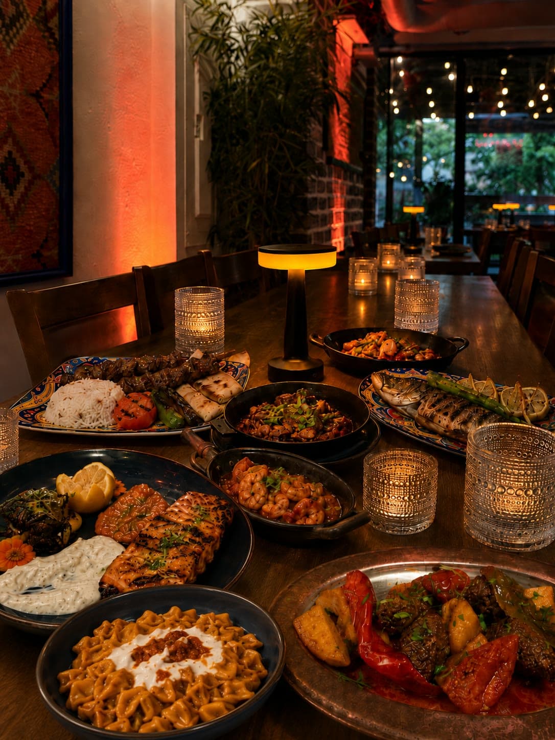 Charcoal grilled dishes at Sofra